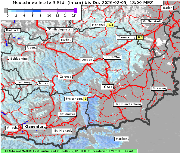 Neuschnee, 5. 2. 2026