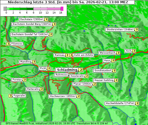 Niederschlag, 21. 2. 2026
