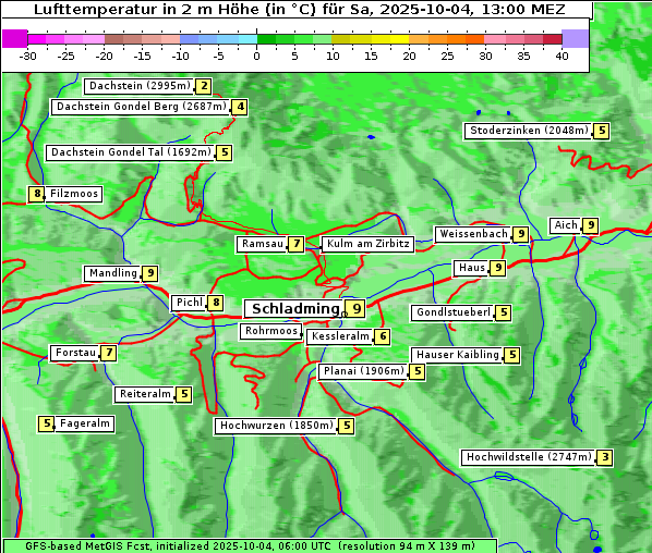 Temperatur, 4. 10. 2025
