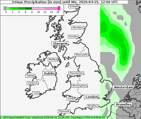 Niederschlag, 15. 4. 2026