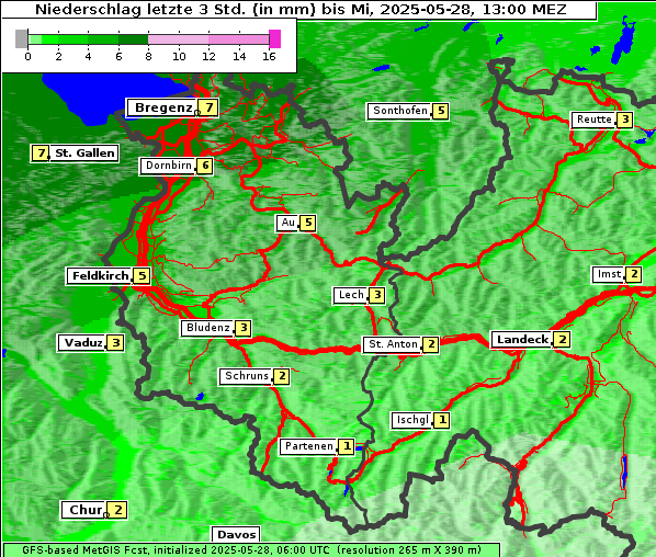 Niederschlag, 28. 5. 2025