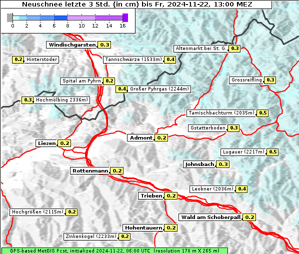 Neuschnee, 22. 11. 2024