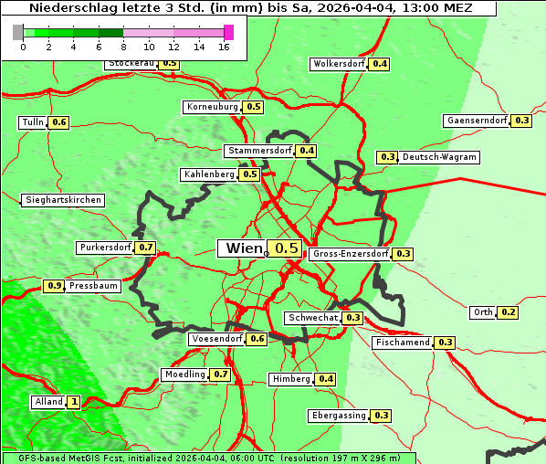 Niederschlag, 4. 4. 2026