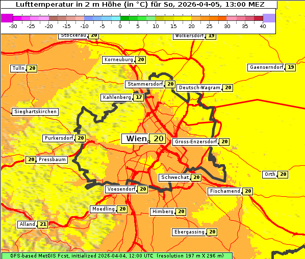 Temperatur, 5. 4. 2026
