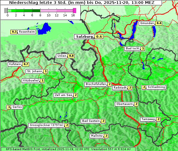 Niederschlag, 20. 11. 2025