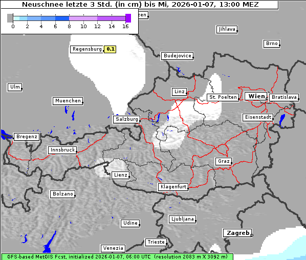 Neuschnee, 7. 1. 2026