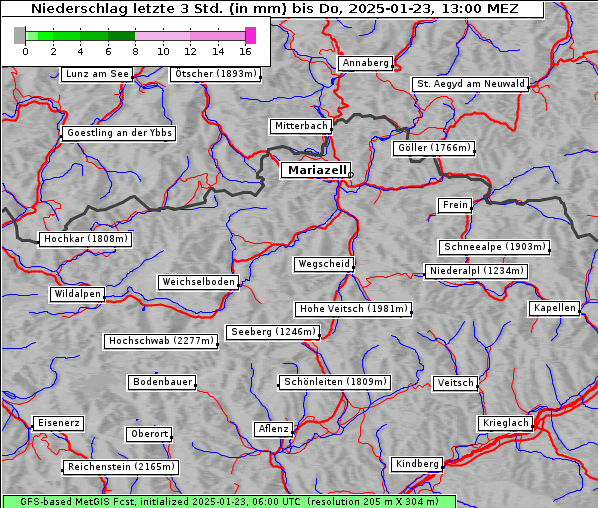 Niederschlag, 23. 1. 2025