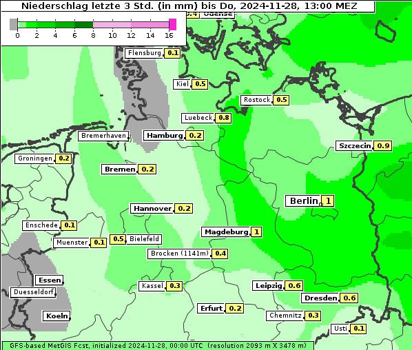 Niederschlag, 28. 11. 2024