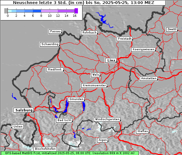Neuschnee, 25. 5. 2025