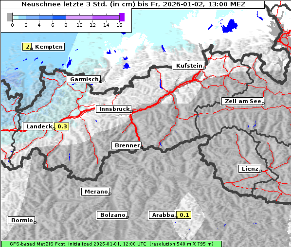 Neuschnee, 2. 1. 2026
