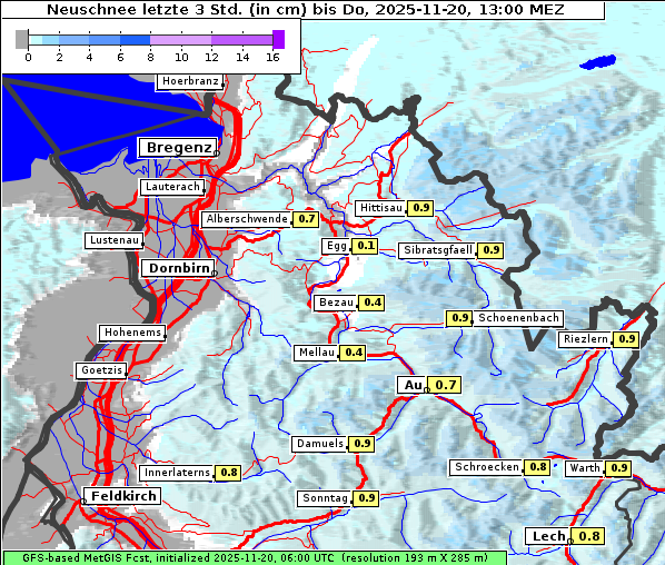 Neuschnee, 20. 11. 2025