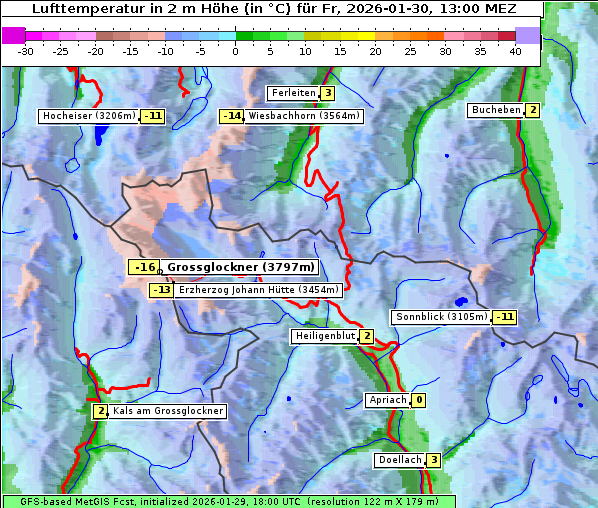 Temperatur, 30. 1. 2026