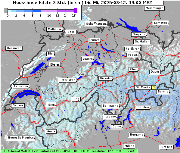 Neuschnee, 12. 3. 2025