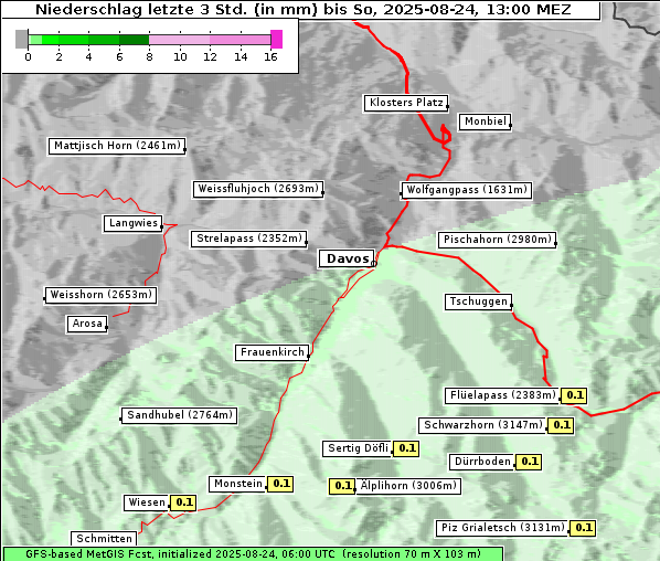 Niederschlag, 24. 8. 2025
