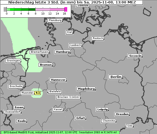 Niederschlag, 8. 11. 2025
