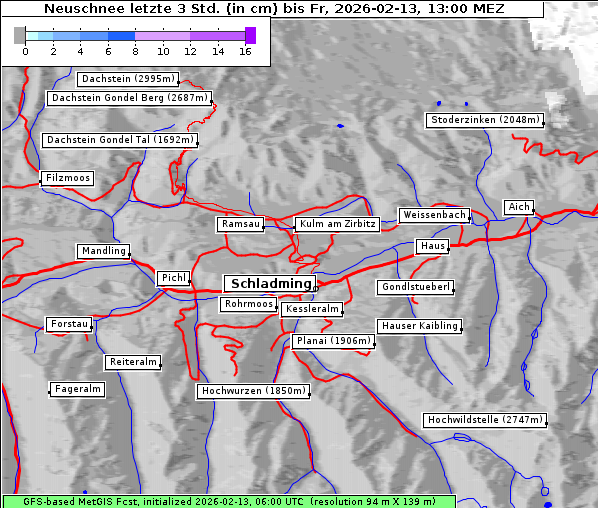 Neuschnee, 13. 2. 2026