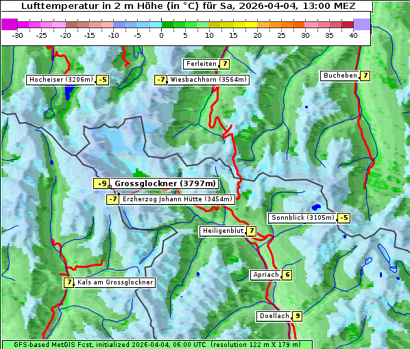 Temperatur, 4. 4. 2026