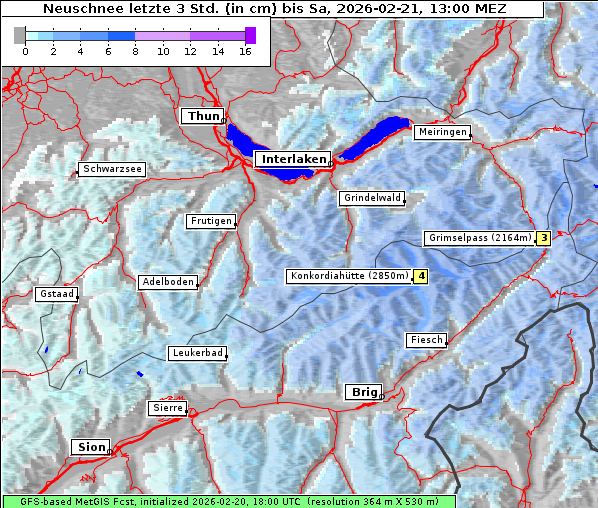 Neuschnee, 21. 2. 2026