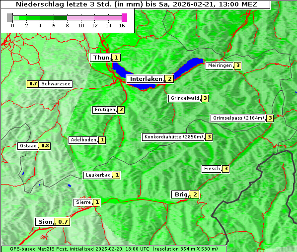 Niederschlag, 21. 2. 2026