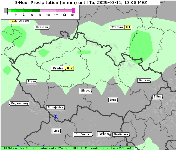 Niederschlag, 11. 3. 2025