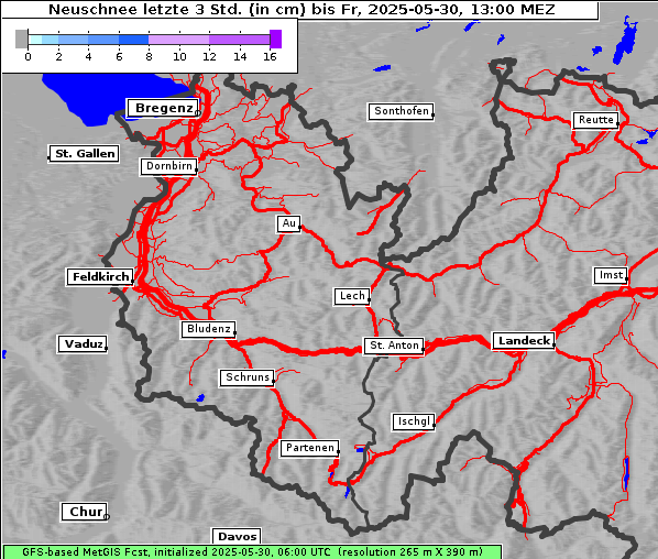 Neuschnee, 30. 5. 2025