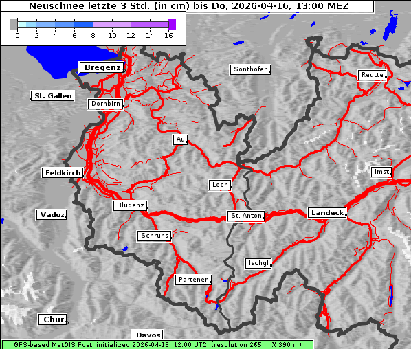 Neuschnee, 16. 4. 2026