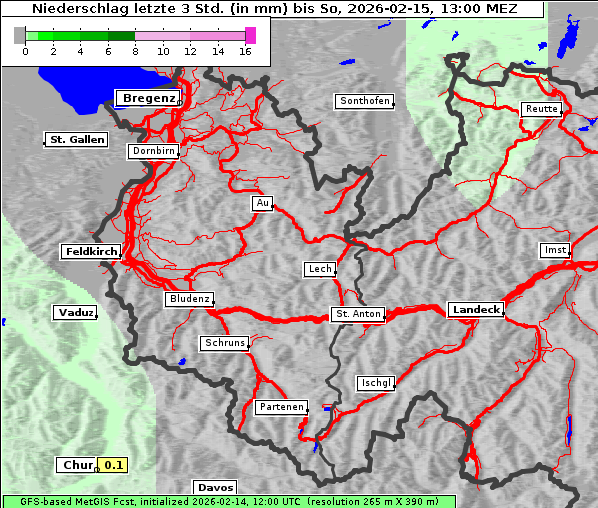 Niederschlag, 15. 2. 2026