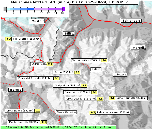 Neuschnee, 24. 10. 2025