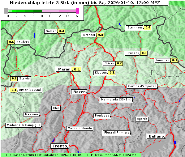Niederschlag, 10. 1. 2026
