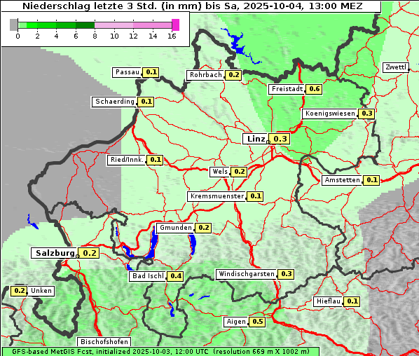 Niederschlag, 4. 10. 2025