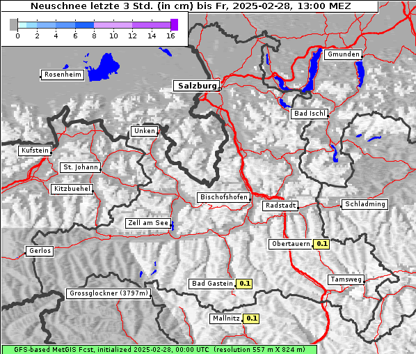 Neuschnee, 28. 2. 2025