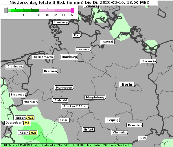 Niederschlag, 10. 2. 2026