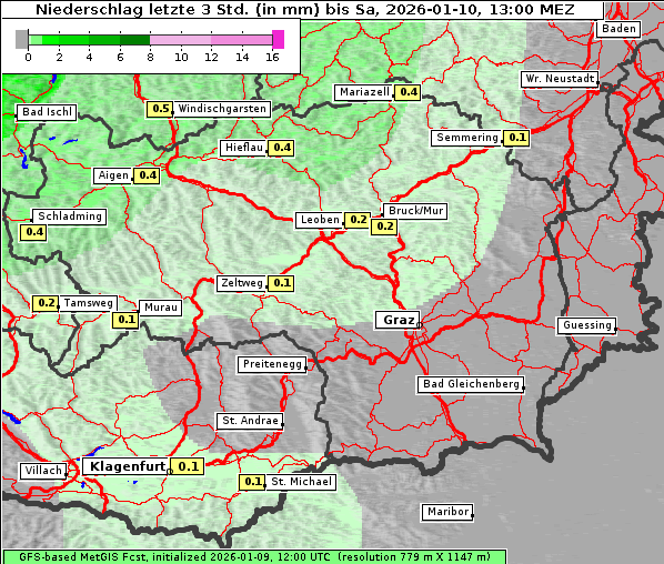 Niederschlag, 10. 1. 2026