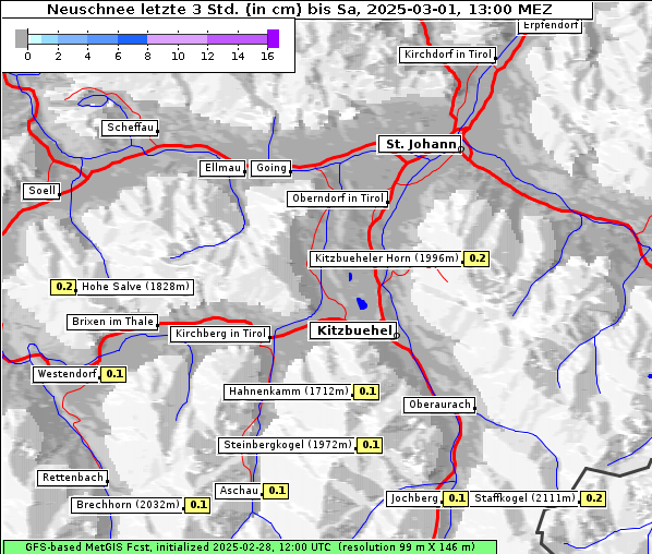 Neuschnee, 1. 3. 2025