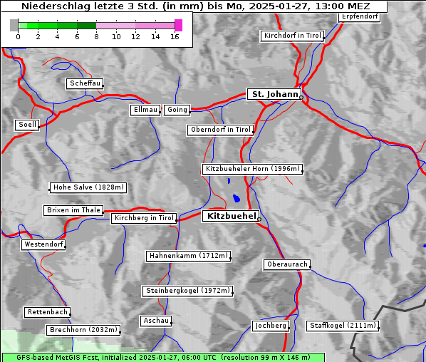 Niederschlag, 27. 1. 2025