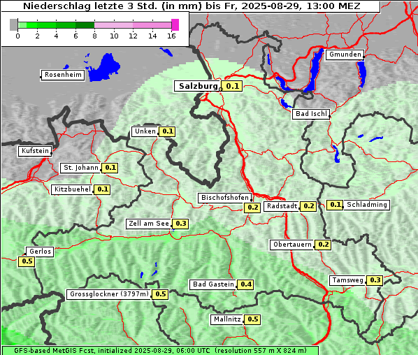 Niederschlag, 29. 8. 2025