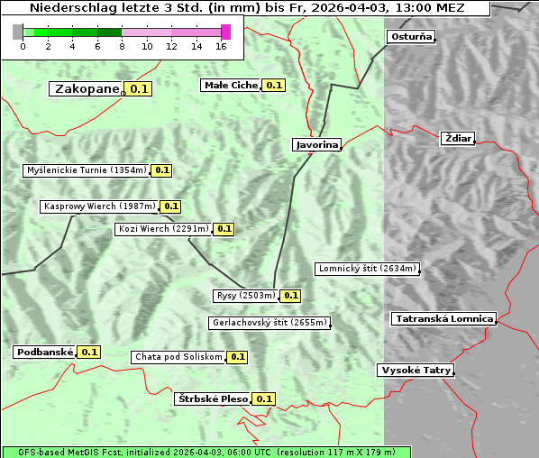 Niederschlag, 3. 4. 2026
