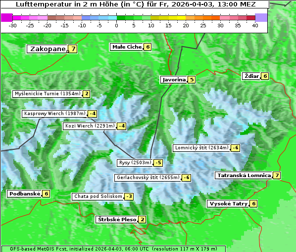 Temperatur, 3. 4. 2026