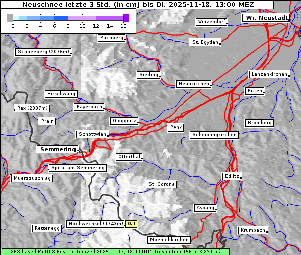 Neuschnee, 18. 11. 2025