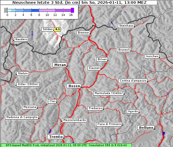 Neuschnee, 11. 1. 2026