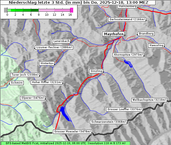 Niederschlag, 18. 12. 2025
