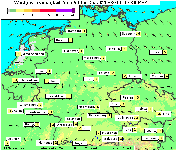 Wind, 14. 8. 2025