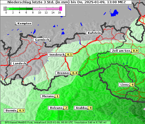 Niederschlag, 9. 1. 2025