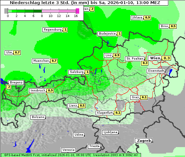 Niederschlag, 10. 1. 2026
