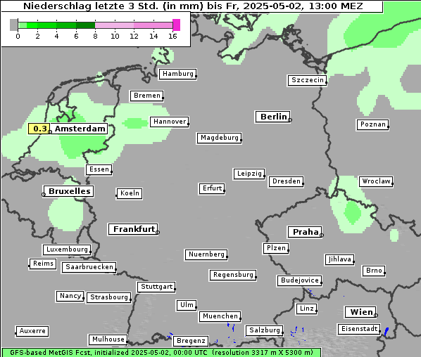Niederschlag, 2. 5. 2025