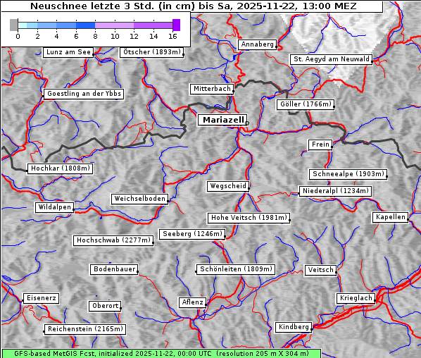 Neuschnee, 22. 11. 2025