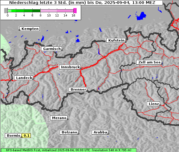 Niederschlag, 4. 9. 2025
