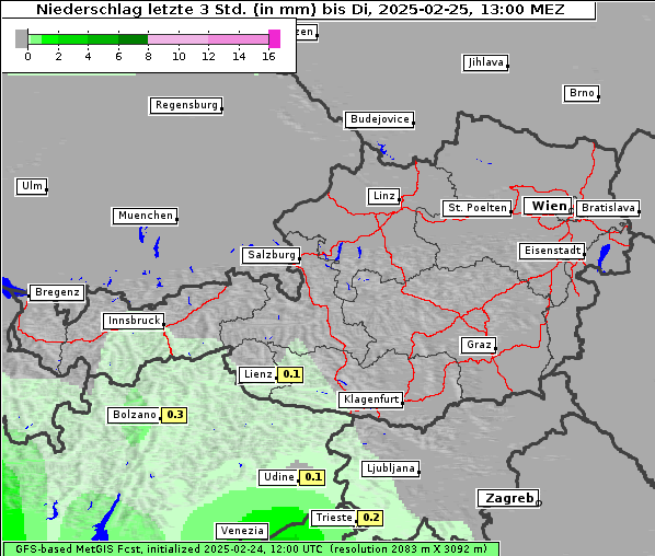 Niederschlag, 25. 2. 2025