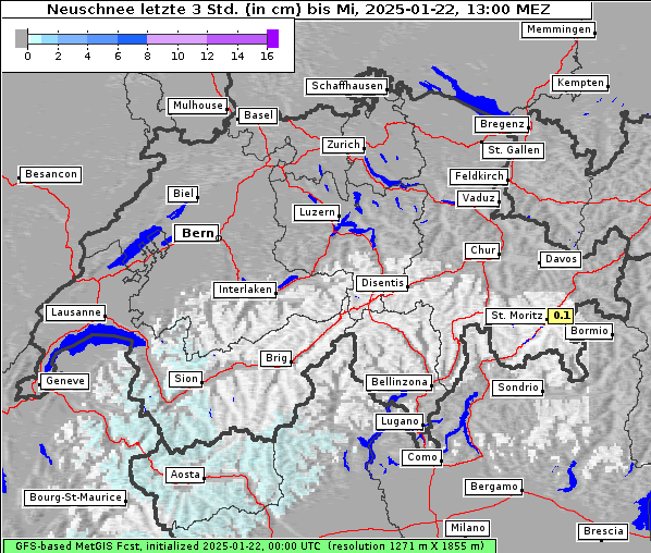 Neuschnee, 22. 1. 2025