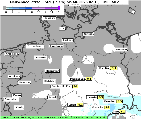 Neuschnee, 18. 2. 2026